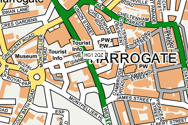 HG1 2QZ map - OS OpenMap – Local (Ordnance Survey)