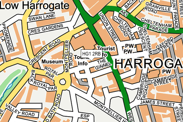 HG1 2RB map - OS OpenMap – Local (Ordnance Survey)