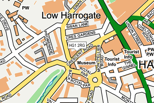 HG1 2RG map - OS OpenMap – Local (Ordnance Survey)