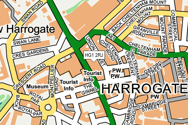 HG1 2RJ map - OS OpenMap – Local (Ordnance Survey)