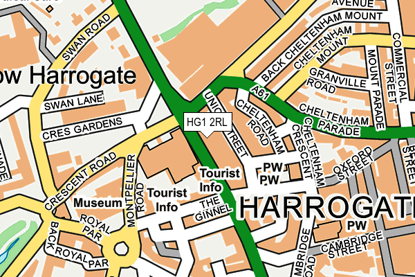 HG1 2RL map - OS OpenMap – Local (Ordnance Survey)