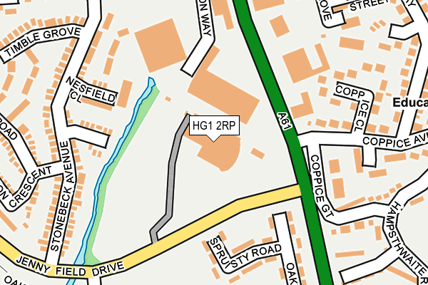 HG1 2RP map - OS OpenMap – Local (Ordnance Survey)