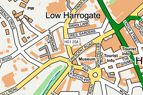 HG1 2SA map - OS OpenMap – Local (Ordnance Survey)