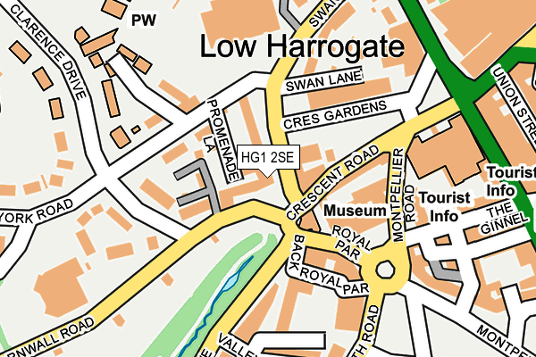 HG1 2SE map - OS OpenMap – Local (Ordnance Survey)