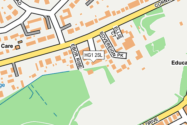 HG1 2SL map - OS OpenMap – Local (Ordnance Survey)