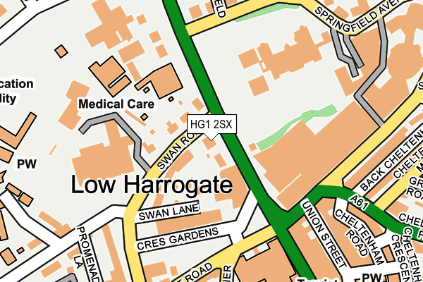 HG1 2SX map - OS OpenMap – Local (Ordnance Survey)