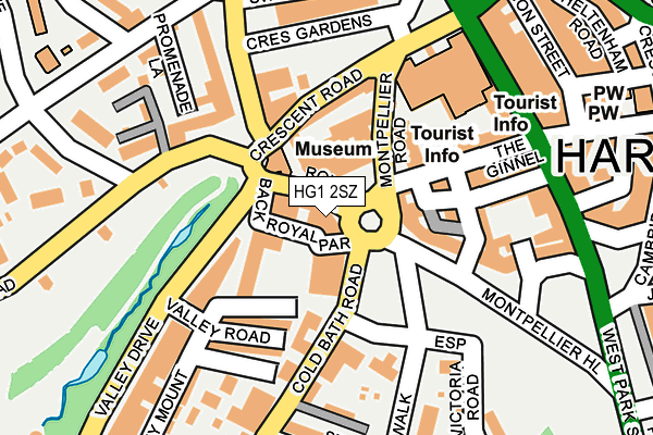 HG1 2SZ map - OS OpenMap – Local (Ordnance Survey)