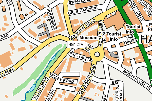 HG1 2TA map - OS OpenMap – Local (Ordnance Survey)