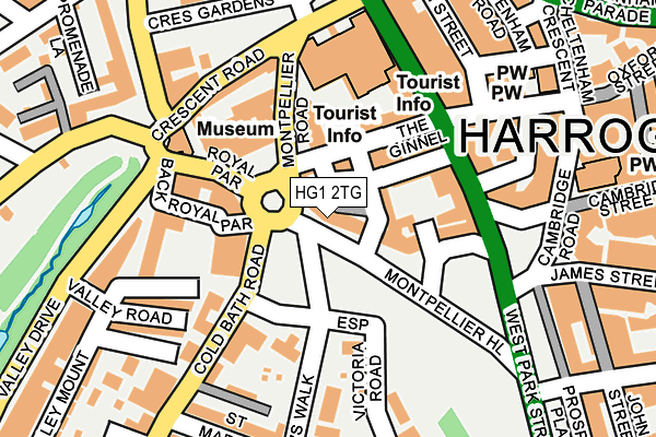 HG1 2TG map - OS OpenMap – Local (Ordnance Survey)