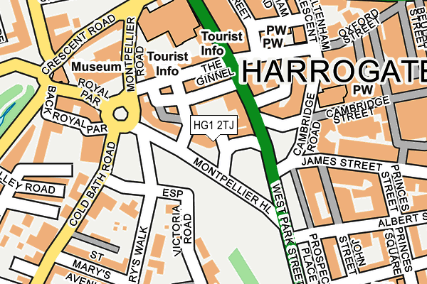 HG1 2TJ map - OS OpenMap – Local (Ordnance Survey)