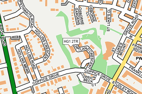 HG1 2TR map - OS OpenMap – Local (Ordnance Survey)