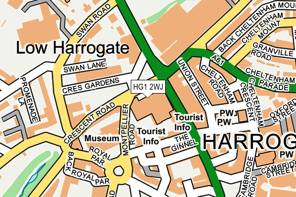 HG1 2WJ map - OS OpenMap – Local (Ordnance Survey)
