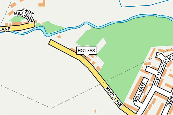 HG1 3AS map - OS OpenMap – Local (Ordnance Survey)