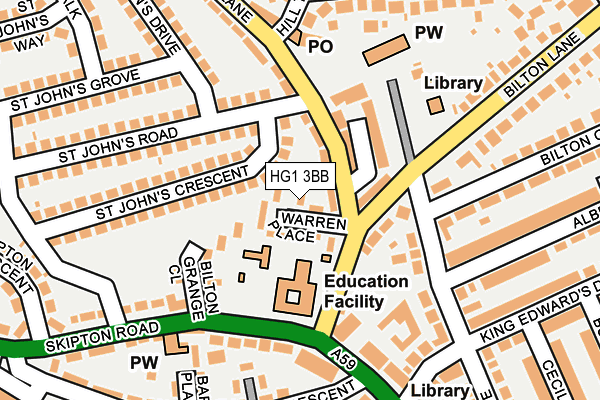 HG1 3BB map - OS OpenMap – Local (Ordnance Survey)