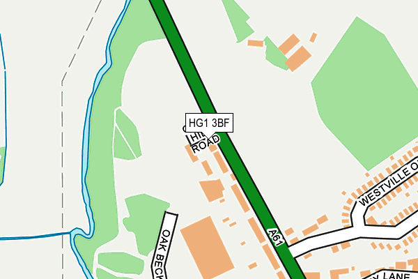 HG1 3BF map - OS OpenMap – Local (Ordnance Survey)