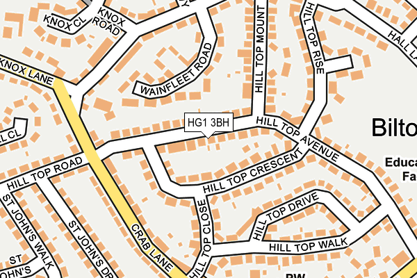 HG1 3BH map - OS OpenMap – Local (Ordnance Survey)