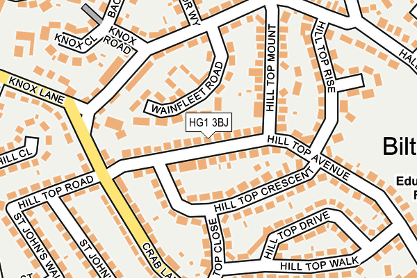 HG1 3BJ map - OS OpenMap – Local (Ordnance Survey)