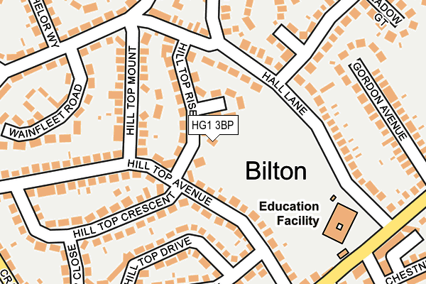 HG1 3BP map - OS OpenMap – Local (Ordnance Survey)