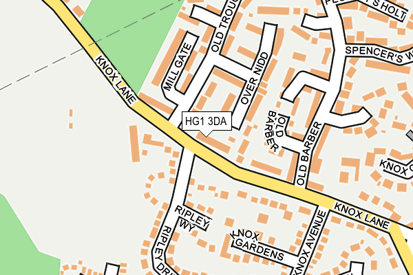 HG1 3DA map - OS OpenMap – Local (Ordnance Survey)