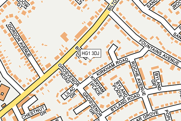 HG1 3DJ map - OS OpenMap – Local (Ordnance Survey)