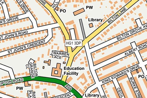 HG1 3DP map - OS OpenMap – Local (Ordnance Survey)