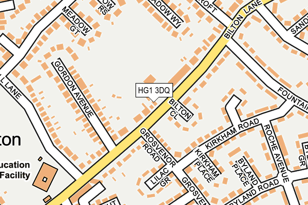 HG1 3DQ map - OS OpenMap – Local (Ordnance Survey)
