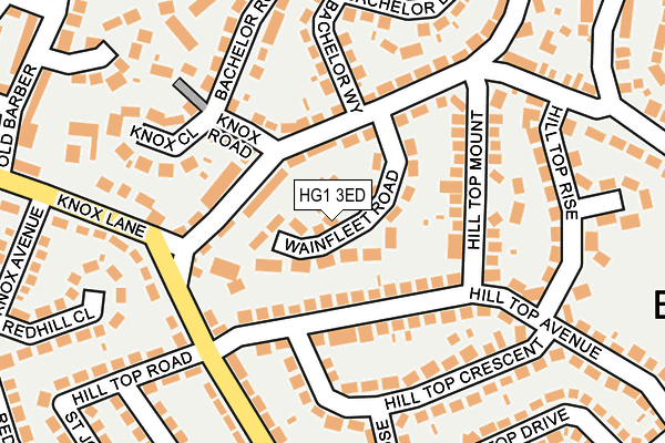 HG1 3ED map - OS OpenMap – Local (Ordnance Survey)