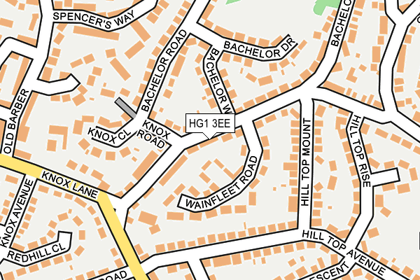 HG1 3EE map - OS OpenMap – Local (Ordnance Survey)