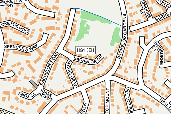 HG1 3EH map - OS OpenMap – Local (Ordnance Survey)