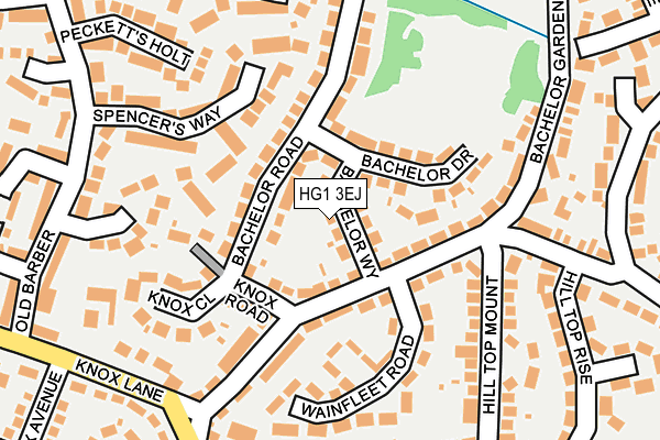 HG1 3EJ map - OS OpenMap – Local (Ordnance Survey)