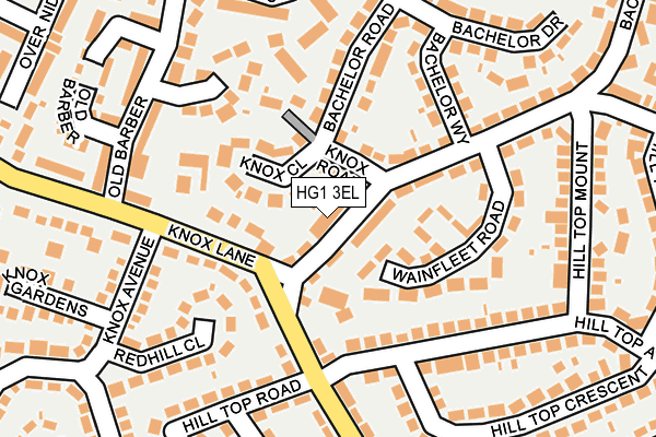 HG1 3EL map - OS OpenMap – Local (Ordnance Survey)