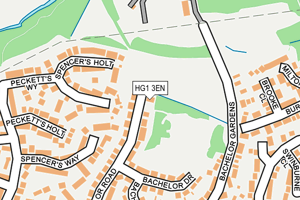 HG1 3EN map - OS OpenMap – Local (Ordnance Survey)