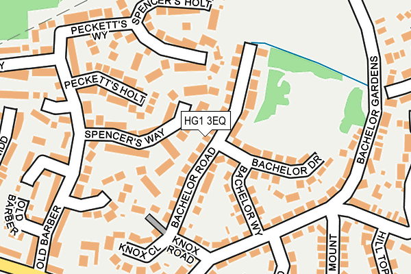 HG1 3EQ map - OS OpenMap – Local (Ordnance Survey)