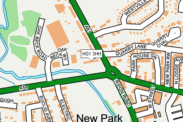 HG1 3HH map - OS OpenMap – Local (Ordnance Survey)