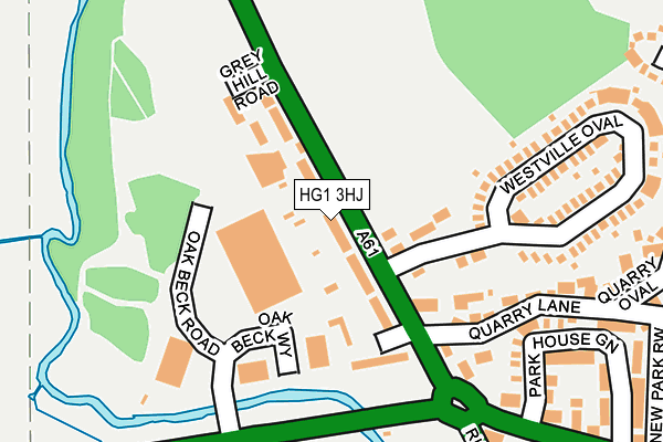 HG1 3HJ map - OS OpenMap – Local (Ordnance Survey)