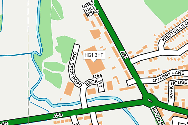 HG1 3HT map - OS OpenMap – Local (Ordnance Survey)