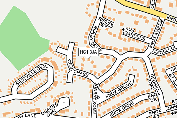 HG1 3JA map - OS OpenMap – Local (Ordnance Survey)