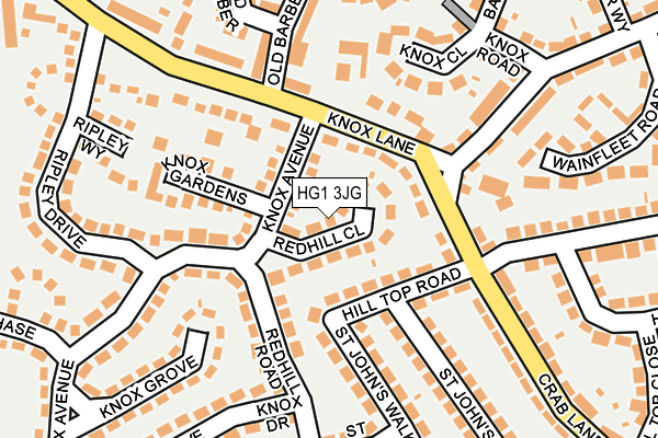 HG1 3JG map - OS OpenMap – Local (Ordnance Survey)