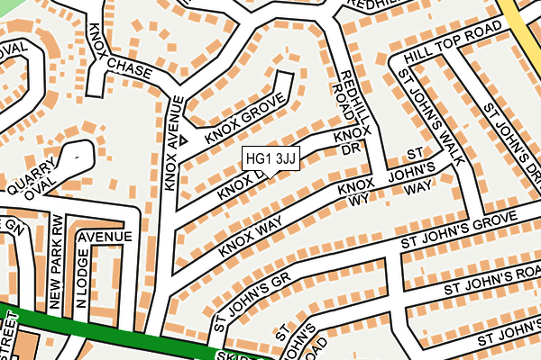 HG1 3JJ map - OS OpenMap – Local (Ordnance Survey)