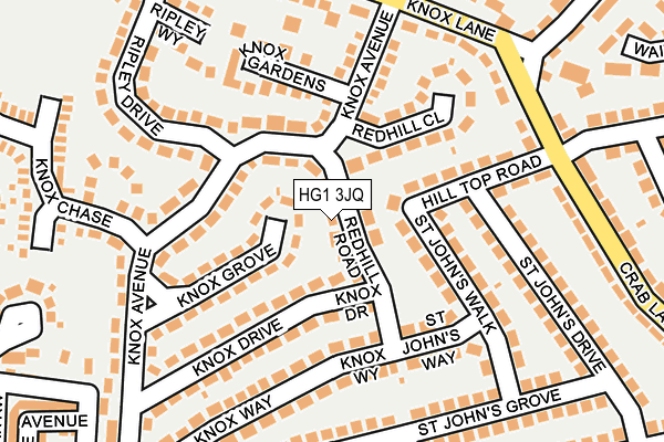 HG1 3JQ map - OS OpenMap – Local (Ordnance Survey)