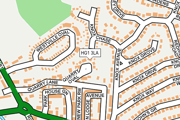 HG1 3LA map - OS OpenMap – Local (Ordnance Survey)