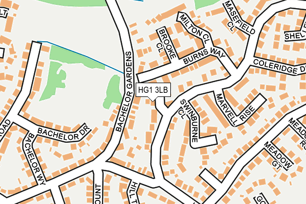 HG1 3LB map - OS OpenMap – Local (Ordnance Survey)