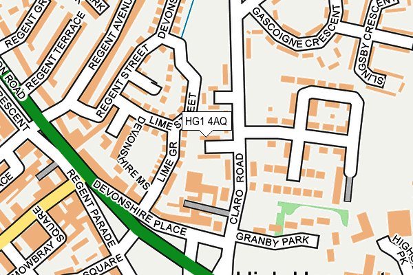 HG1 4AQ map - OS OpenMap – Local (Ordnance Survey)