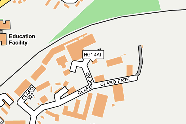 HG1 4AT map - OS OpenMap – Local (Ordnance Survey)