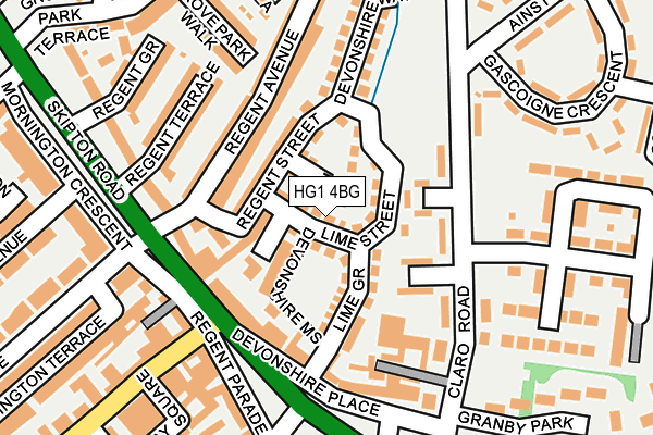 HG1 4BG map - OS OpenMap – Local (Ordnance Survey)