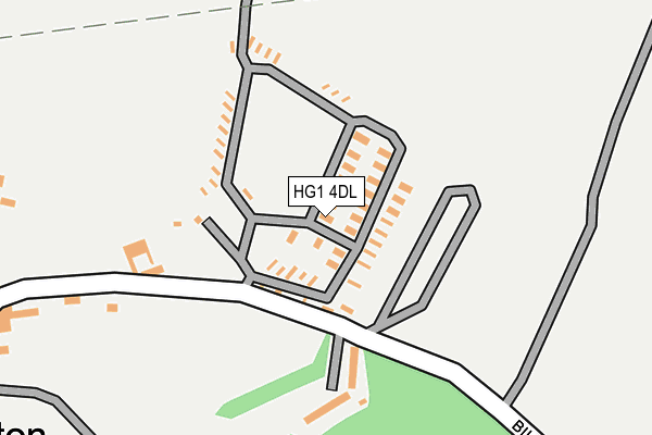HG1 4DL map - OS OpenMap – Local (Ordnance Survey)