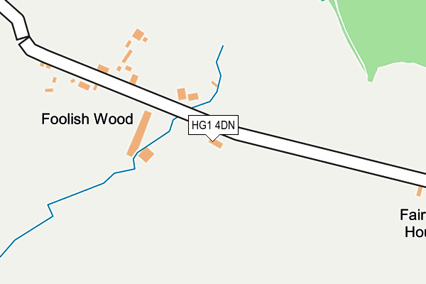 HG1 4DN map - OS OpenMap – Local (Ordnance Survey)