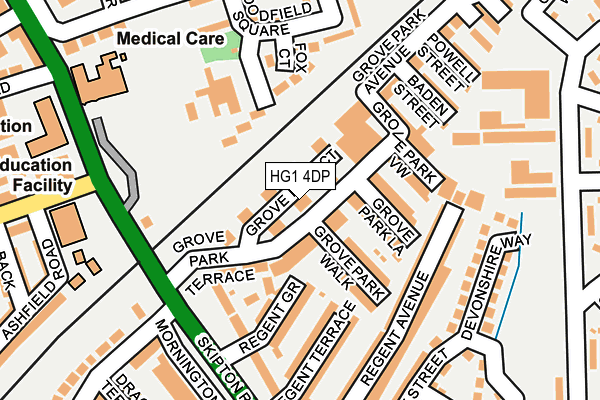 HG1 4DP map - OS OpenMap – Local (Ordnance Survey)