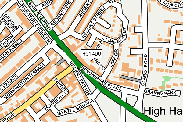 HG1 4DU map - OS OpenMap – Local (Ordnance Survey)