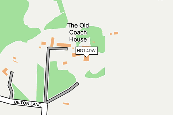 HG1 4DW map - OS OpenMap – Local (Ordnance Survey)